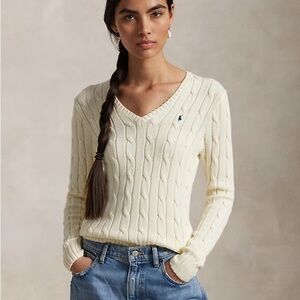 Polo Ralph Lauren Cream Cable Knit Sweater